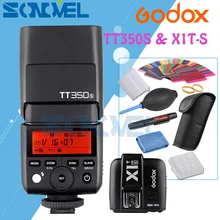 Godox Mini Speedlite TT350S камера Вспышка ttl HSS GN36+ X1T-S передатчик для sony A9 A7RII беззеркальная DSLR камера с 6 подарочными комплектами