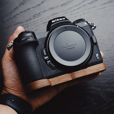 L-образная съемка БЫСТРОРАЗЪЕМНАЯ l-образная пластина/кронштейн держатель Вертикальная деревянная зерно рукоятка для olympus Nikon Z7 Z6 сферическая головка с камерой