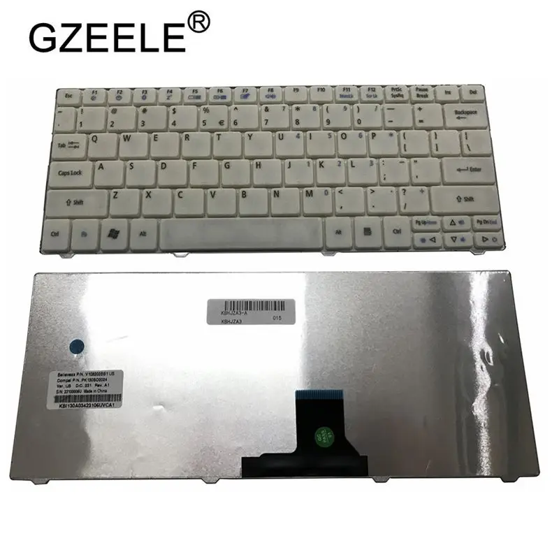 GZEELE US laptop Keyboard for acer aspire one 751 751H ZA3 ZA5 715 752 753 753H 722 721 1410 1810T AO751 AO751H 752H MS2298 | Компьютеры и