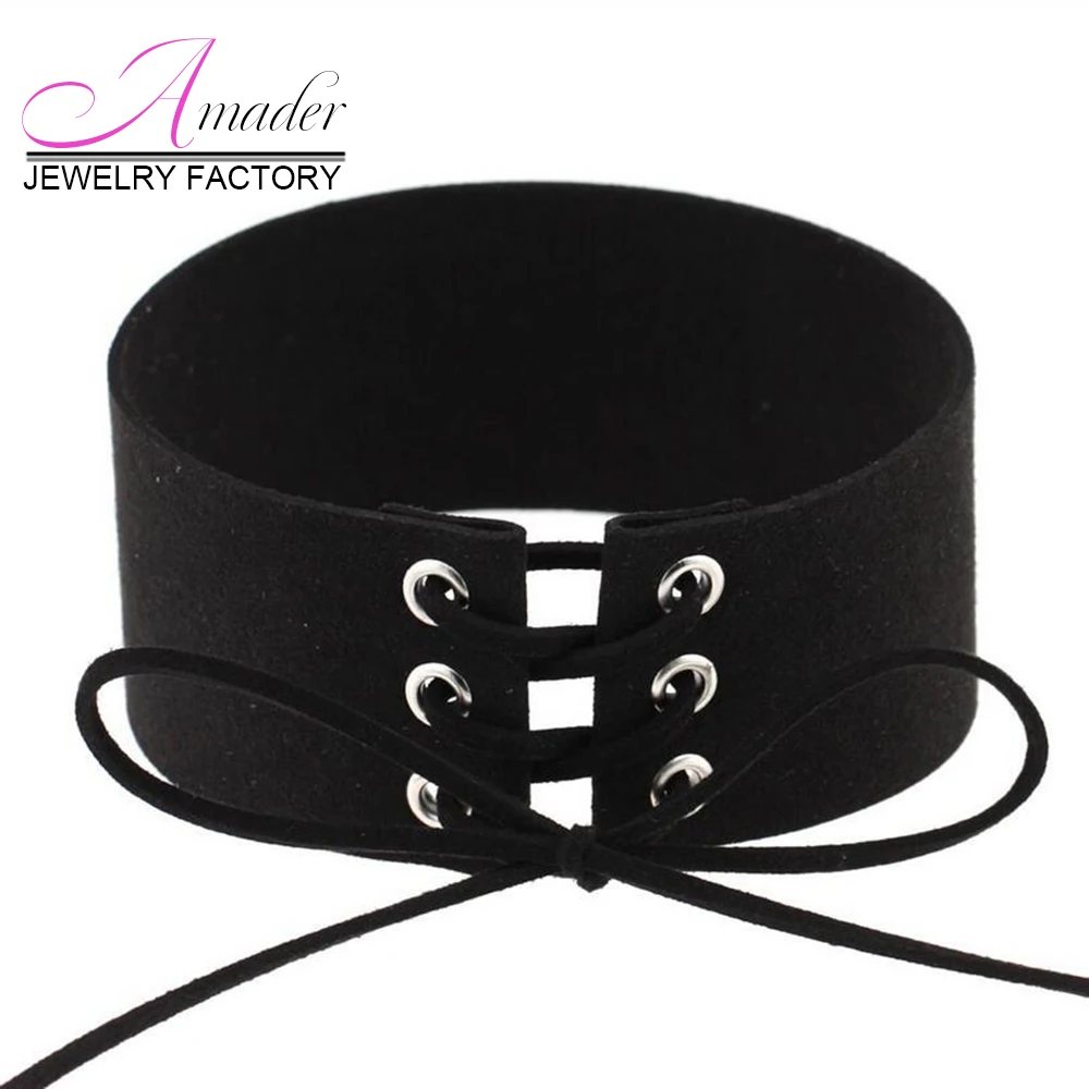 Collane Choker In Velluto Nero Per Donne - 2 Pezzi Con Chiusura A Moschettone, Design Gotico E Semplice
