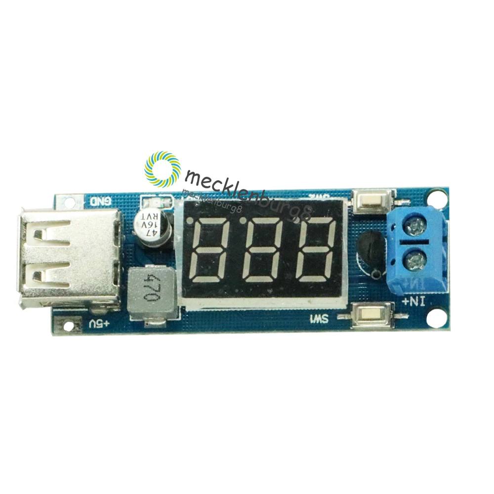 Светодиодный понижающий преобразователь постоянного тока 4 5 40 В в 2 а с USB
