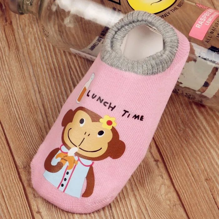 Bosudhsou C57# хлопок Детские socksrubber Нескользящая носки-тапочки с персонажами из мультфильмов детские носки для мальчиков и девочек, детская одежда для сна, Костюмы