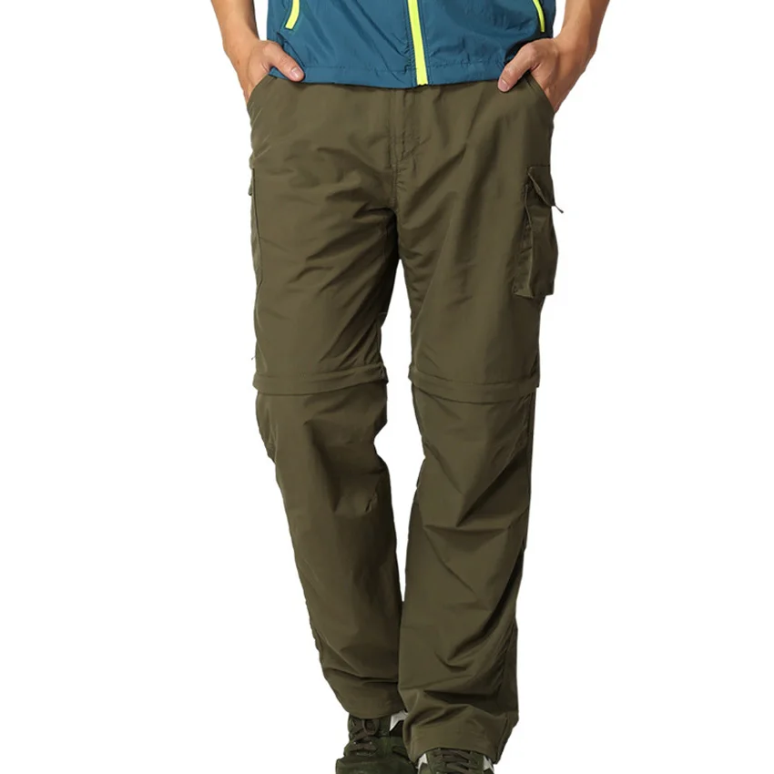 Verano de las mujeres de los hombres de secado rápido transpirable pantalones al aire libre cortos extraíbles senderismo Camping escalada Trekking Pantalones deportivos MA143