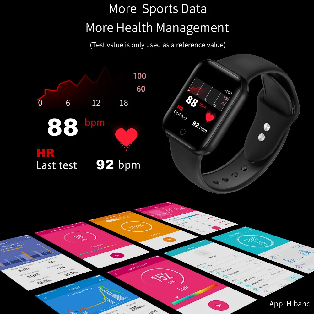 RUNDOING NY07 IP67 водонепроницаемые умные часы фитнес трекер для измерения сердечного