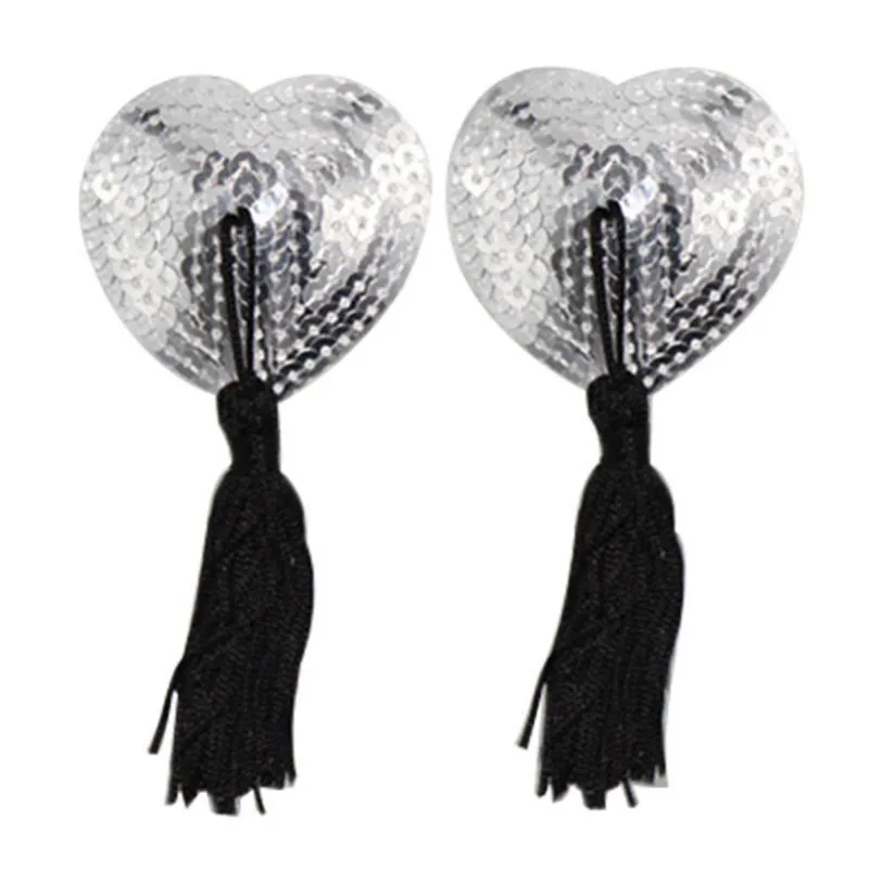 

New Women Sexy Lingerie Sequin Tassel Breast Bra Nipple Cover Pasties Stickers Petals