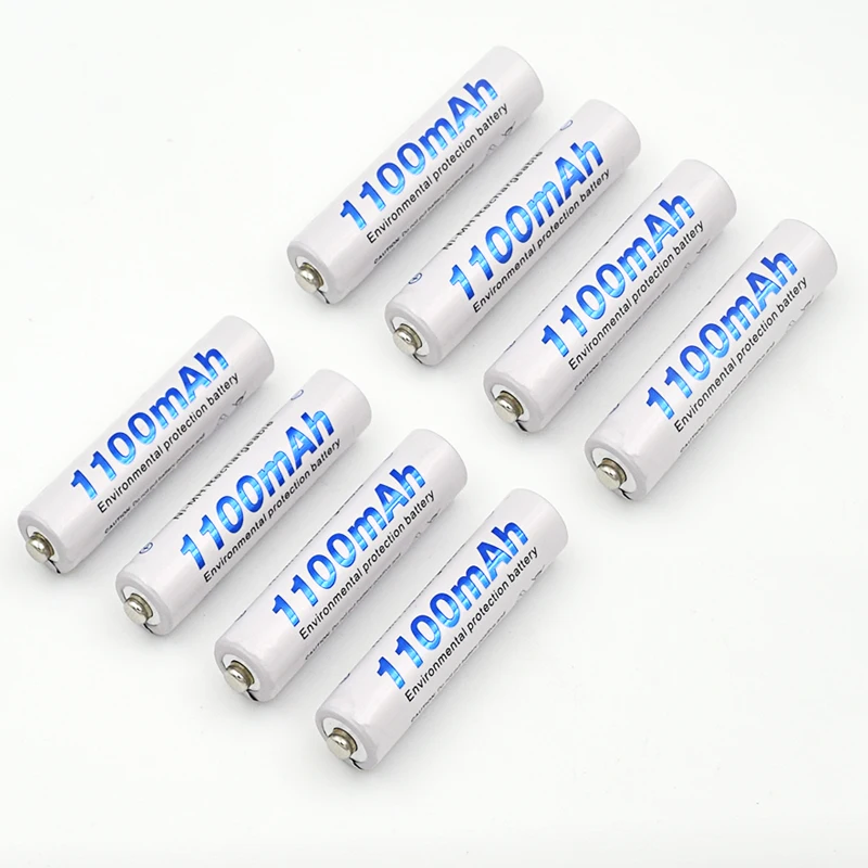 8 шт AAA 1100mAh 1,2 V перезаряжаемая батарея для Светодиодный светильник для размещения игрушек батарея для камеры MP3 mp4 микрофон