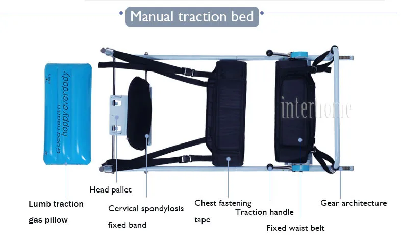 Запатентованная эффективная Тяговая кровать для шейного спондилеза поясничная боль терапия оборудование для растяжения тела лечение низкой спины Lumbago