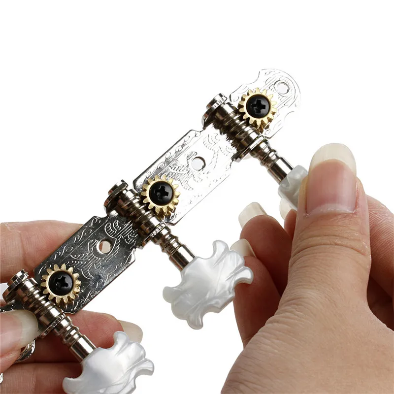 

One pair Guitar Tuning Pegs Machine Tuners White Machine Head for Classic Guitar
