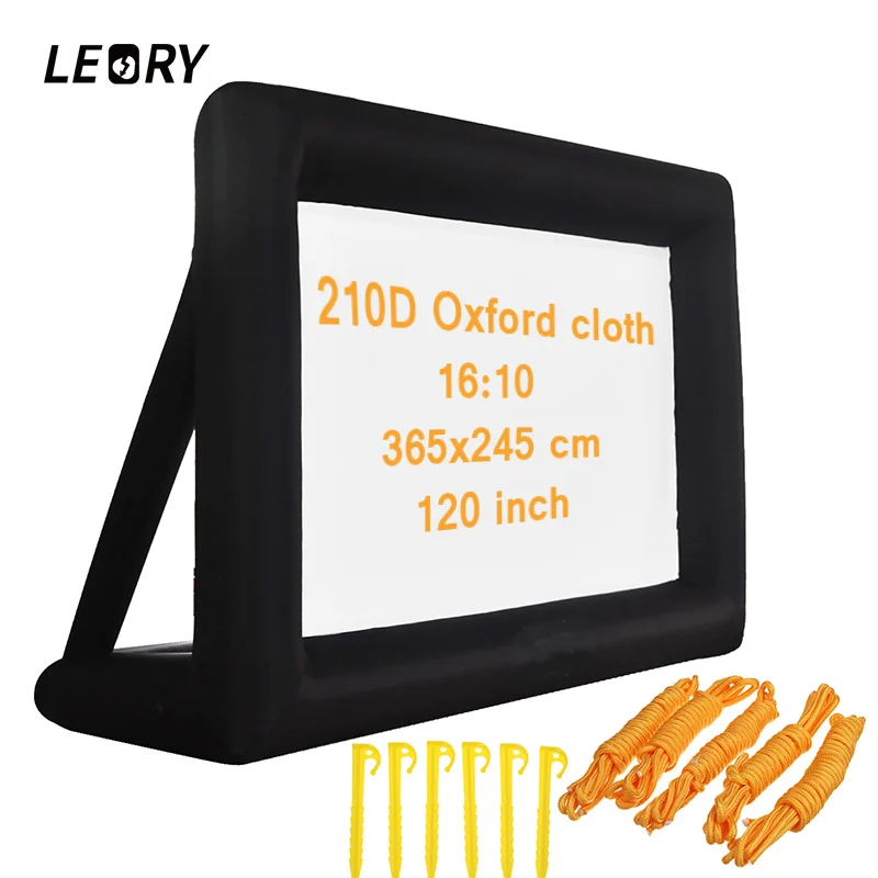 

LEORY 120 inch 16:9 Portable Inflatable Projection Accessories Screen Fabric Oxford Cloth For Moive Party Exhibitions