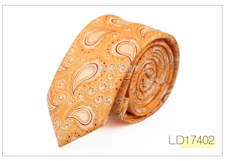 New Style Ties for Men Paisley Polyester Jacquard Woven Mens Necktie Formal Wedding Party Slim Neck tie Gravata Narrow TIE