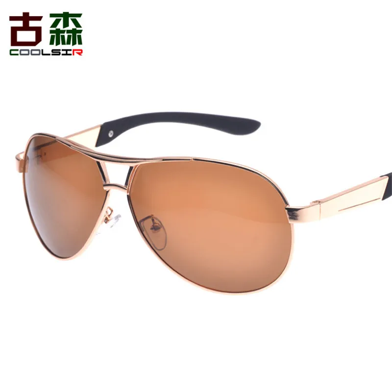 2017 UV400 Pilot Yurt Sun Glasses Men Polarized Brand Logo Design Driving Goggles Oculos de sol