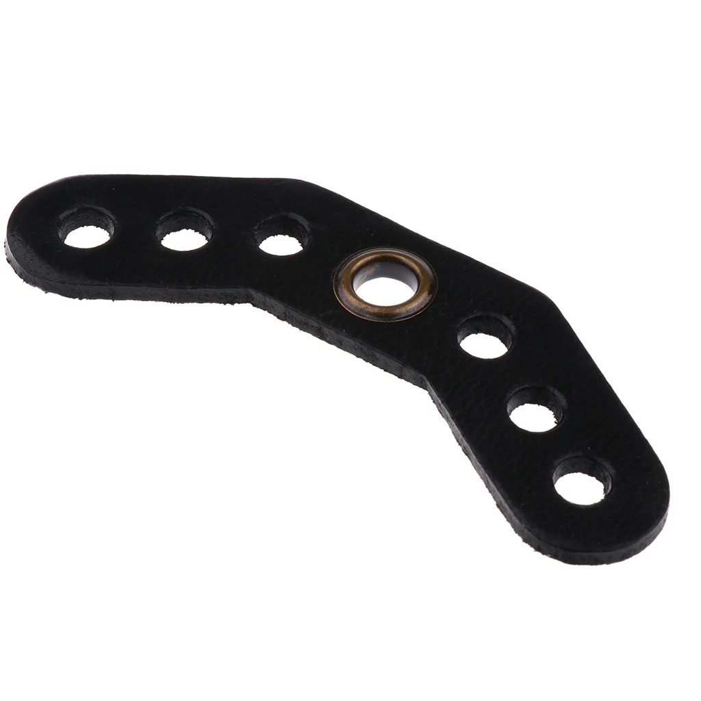Footful Archery Bow Wrist Sling Leather Yoke Bracket Mount Outdoor Hunting Accessories Black/Brown