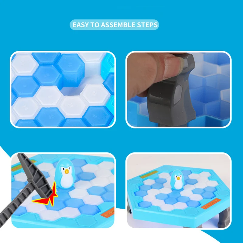 Забавный Пингвин ловушка дробилка для льда игра сохранить Лед Блок игрушка игра детский подарок маленький