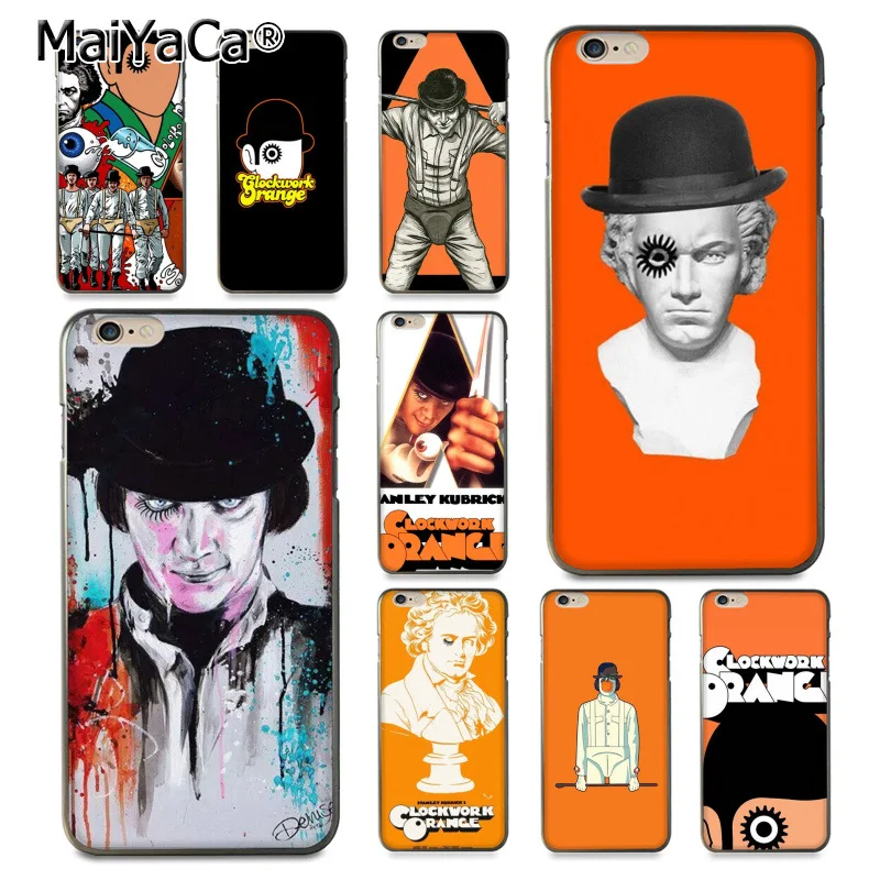 

MaiYaCa A Clockwork Orange New Personalized print Phone Accessories Case for Apple iPhone 8 7 6 6S Plus X 5 5S SE 5C Cover