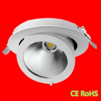 

High Power 15W 30W 50W COB LED Recessed Downlights Warm Cold White Adjustable LED Track Light 3years Warranty Free Shipping