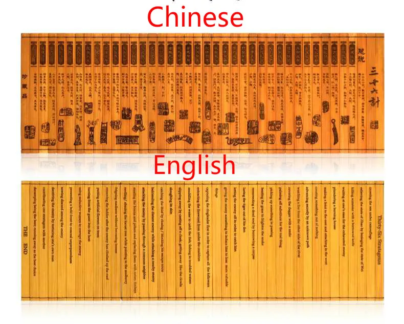 

Bamboo made book The Thirty-Six Stratagems Bilingual Reading of Chinese Classic Keep on Lifelong learn as long as you live-112