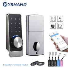 TT замок приложение умный дверной замок WiFi, Водонепроницаемый Электронный Засов безопасности безопасный Bluetooth RFID Клавиатура цифровой дверной замок