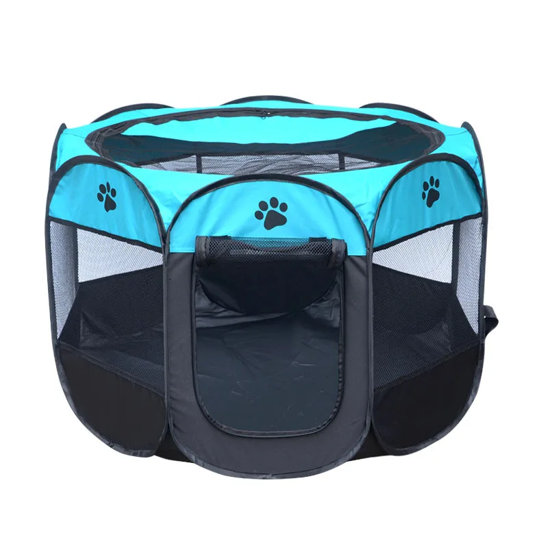 Portable Folding Pet Tent Playpen Dog Cat Fence Puppy Kennel Easy