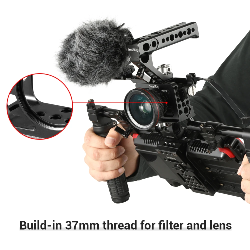 SmallRig RX0 Camera Cage for Sony RX0 Protective with 1/4 3/8 Thread Holes Build-in Arca Swiss for tripod quick release 2106