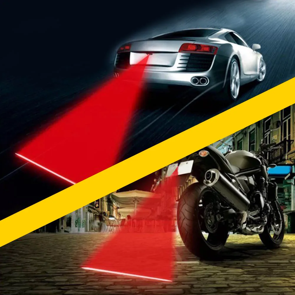 Universal LED Auto Motorrad Laser Nebel Licht Anti Kollision Rücklicht Auto Moto Bremsen Parkplatz Signal Warnung Lampen Auto styling Universal LED Auto Motorrad Laser Nebel Licht Anti Kollision Rücklicht Auto Moto Bremsen Parkplatz Signal Warnung Lampen Auto styling