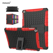 Para 9.7 pulgadas nuevo iPad Caso de la cubierta 2017 de La Gota resistencia A Prueba de Choques Kid Safe Resistente Impacto Armor TPU Cubierta Dura de la PC + Stylus Arabasta