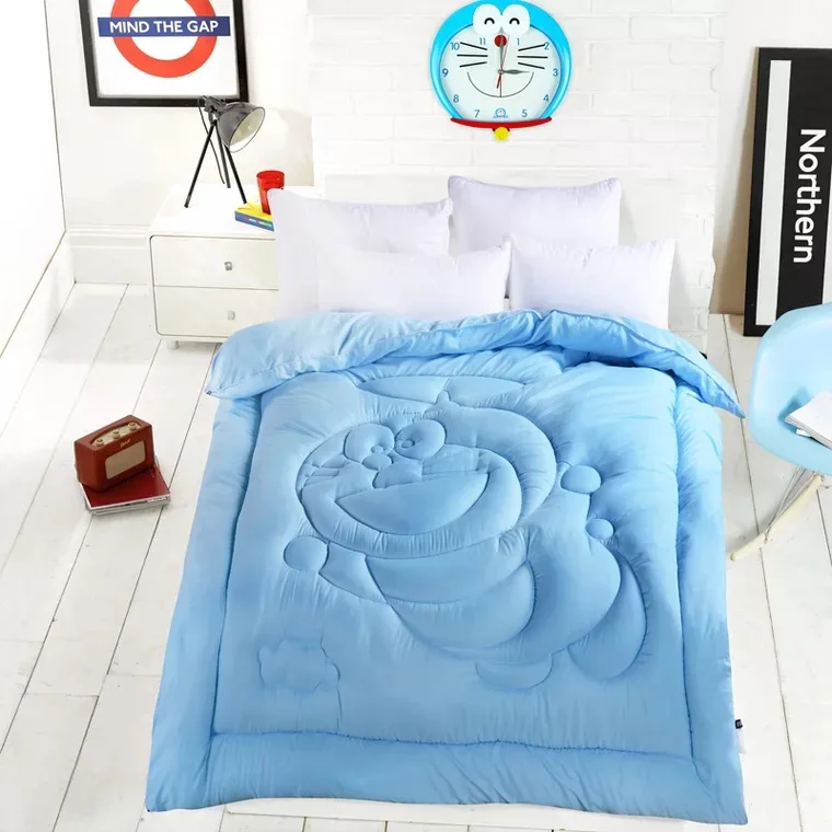 3D quilting winter quilt High quality material Warming Children's comforter core king/queen/twin/full size - Цвет: Blue