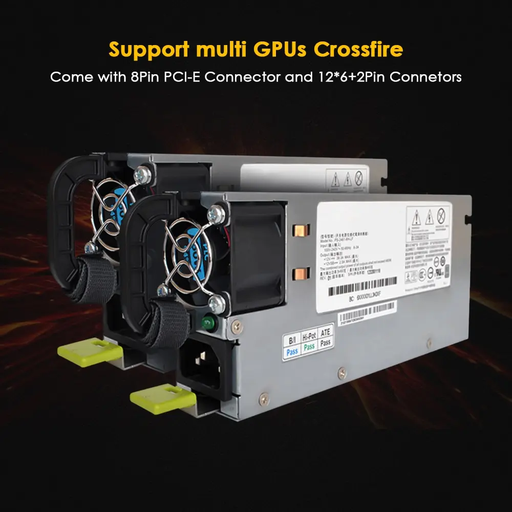 

90-260V mining machine ATX Power Supply 1600W Switching Power Supply 94% High Efficiency for Ethereum S9 S7 L3 Rig Mining