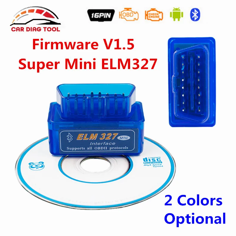 Заводская Цена ELM 327 В 1.5 ELM327 Bluetooth OBD2 V1.5 Android Автомобилей Сканер Автомобильная OBD 2