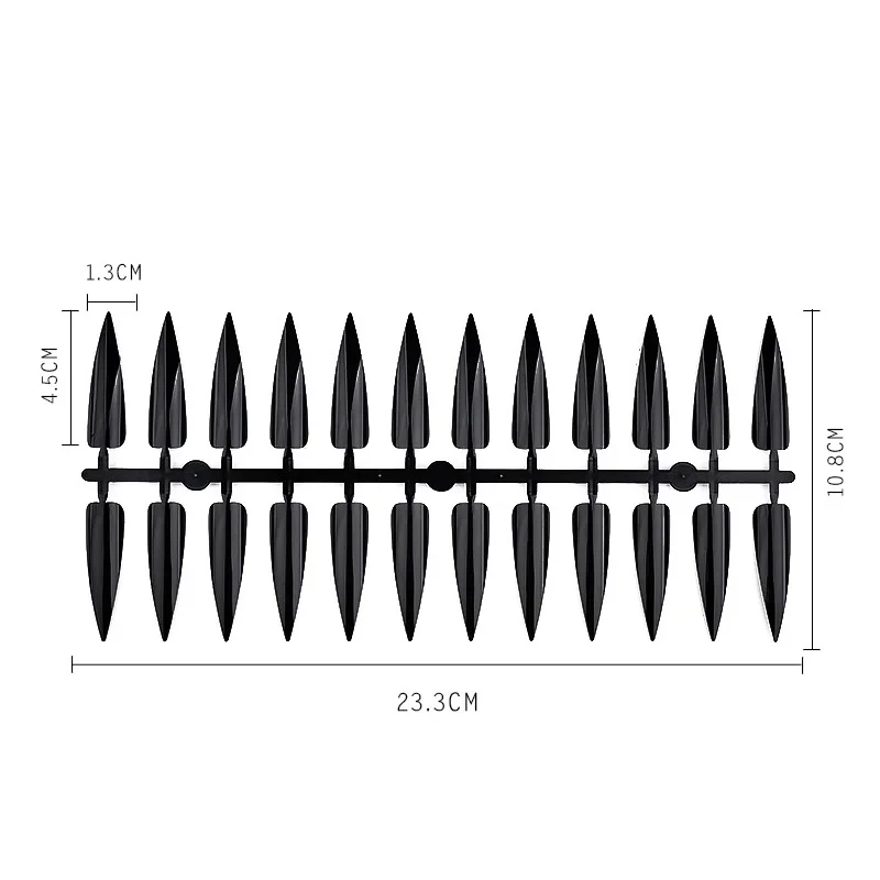 240 шт./компл. длинные острые ногти-стилеты ногти 3 цвета острый Форма искусственный Французский Поддельные для Неил арта украшения для кончиков ногтей салон Украшенные накладные ногти