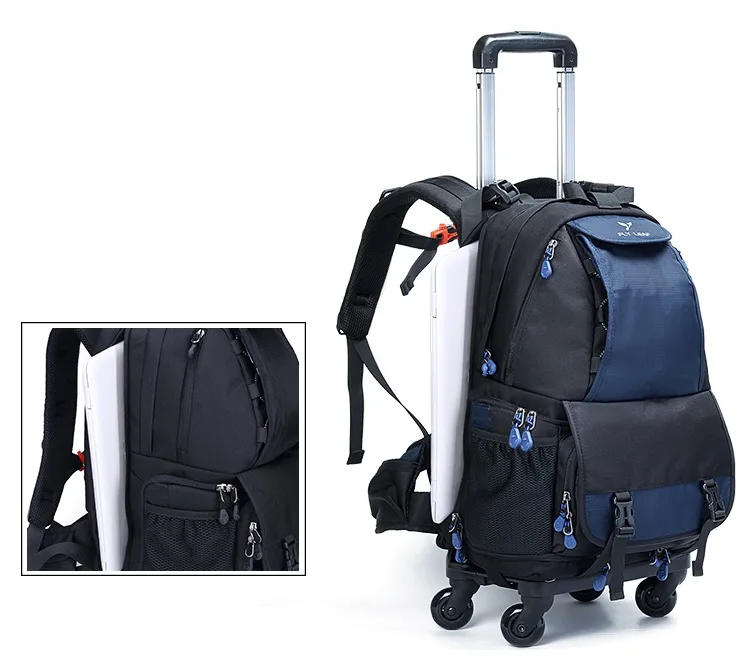 Новая тележка чемодан для камеры Сумка Дорожная сумка для камеры на ремне задняя тяга большая емкость портативный SLR багаж для мужчин и женщин