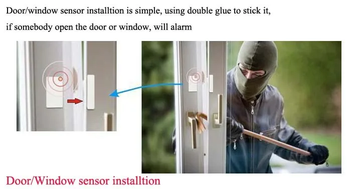 Gsm сигнализация дома аварийная система безопасности дома приложение управления с датчик двери ПИР Dectector Motion сигнализации PSTN Бесплатная