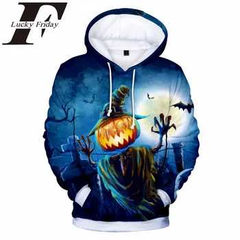 

LUCKYFRIDAYF Happy Halloween Day Hoodies Cool Print Spring/Autumn Warm Cool Long Sleeve Pumpkin Face Sweatshirts Hoodies Clothes