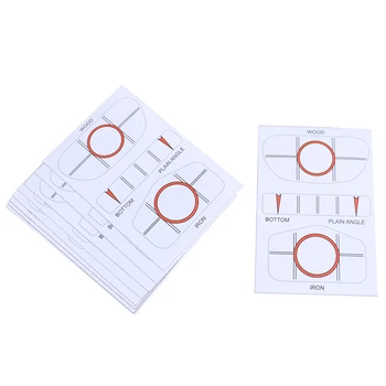 

10Pcs Golf Club Target Label Impact Labels Target Sticker Tape Driver Iron Sweet Dot Test Paper Golf Accessories