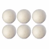 6 шт. природные многоразовые практические стиральная машина Laundry Wool Сушилка шары 6 шт. природные многоразовые практические стиральная машина Laundry Wool Сушилка шары