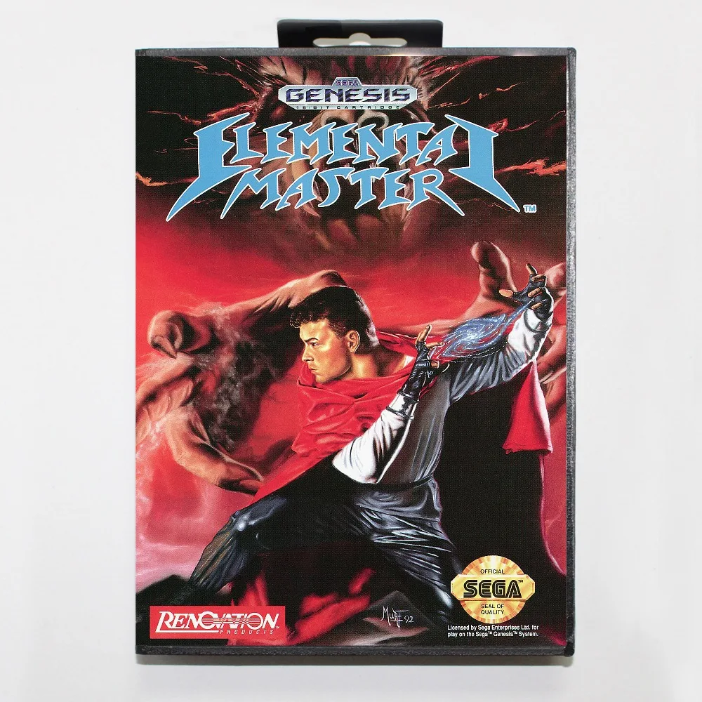 16 бит Sega MD игровой Картридж с розничной коробкой-элементарная мастер карточная
