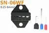 SN-06WF crimpadora para alicates de crimpado SN, herramienta de engarzado a mano, 0,25-6 mm2 24-10AWG, molde de mandíbulas ► Foto 1/6