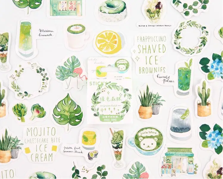 

30 pack/lot Green Forest Bullet Journal Stickers Set Decorative Stationery Stickers Scrapbooking DIY Diary Album Stick Lable