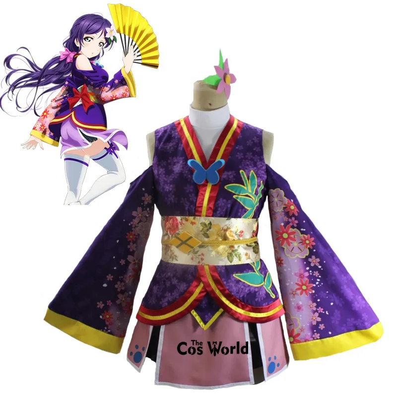 Кимоно для косплея Love Live Kaguya No Shiro De Odoritai с ангельским ангелом тоджо Нозоми платье