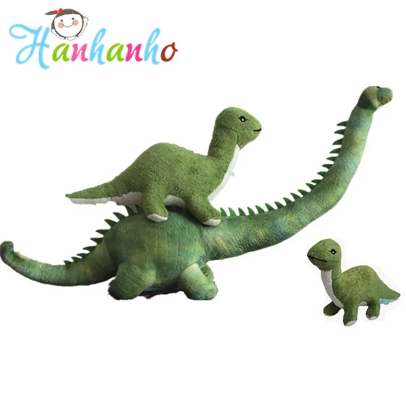 giant green stuffed dinosaur