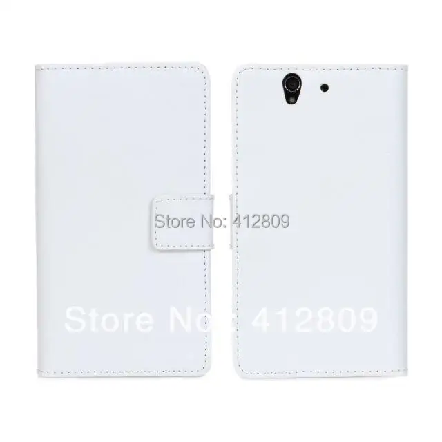11 цветов из натуральной кожи Слот Стенд Бумажник кожаный чехол для Sony Xperia Z L36h C660X