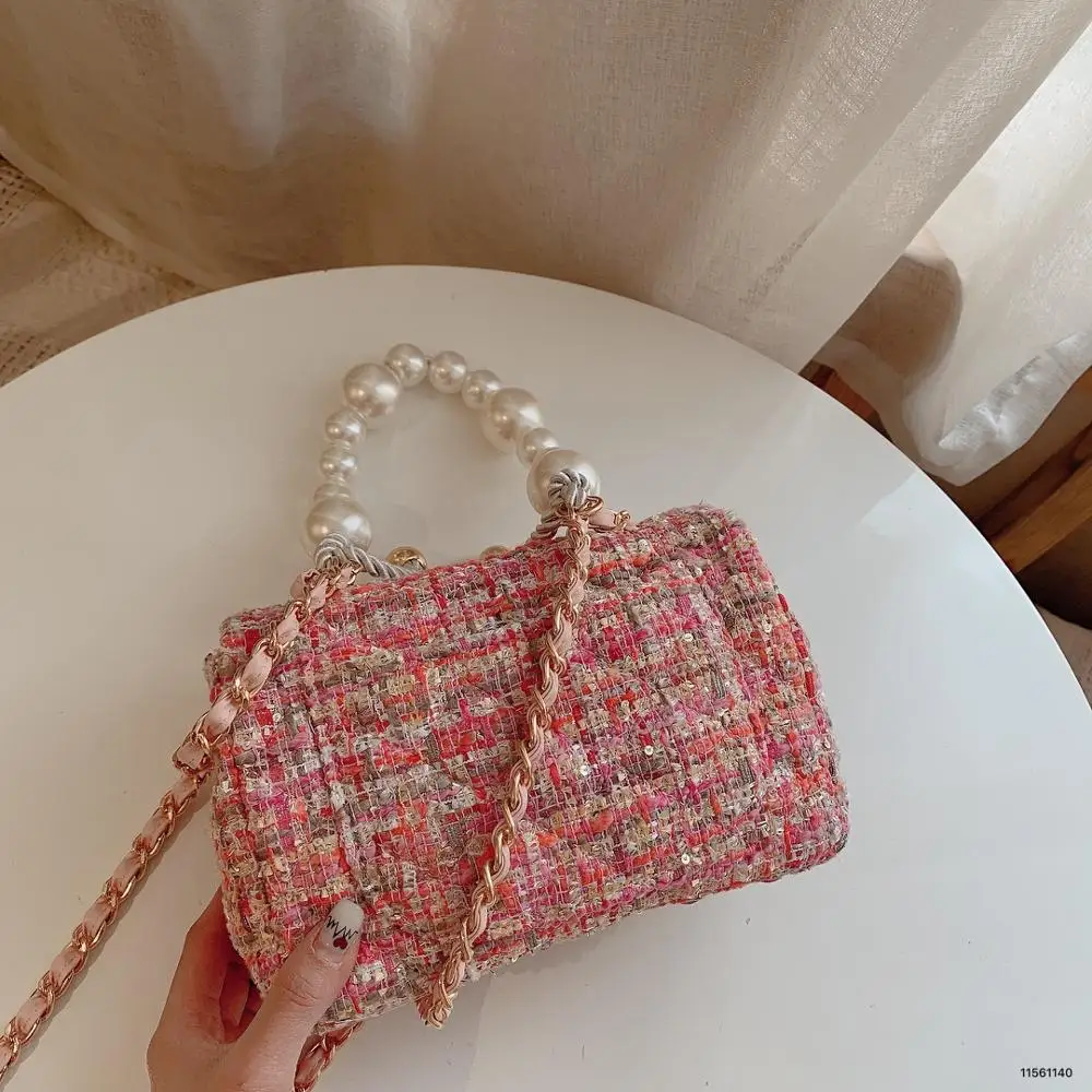 

2019 Women Luxury Pearls Hand Bag Shoulder Messenger Bag Female Designer Handbag Fashion Crossbody Bags