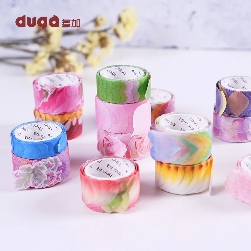 Flower Petals Washi Tape Decorative Masking Tape Fragrance Rose Washi Tape Scrapbooking Diary Paper Stickers