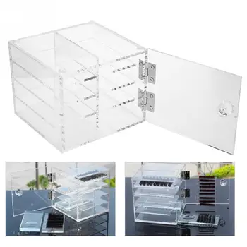 

False Eyelash Extension Carrying Box Acrylic Storage Box 8 Layers Makeup Cosmetic Case Holder Transparent Jewelry Display 1
