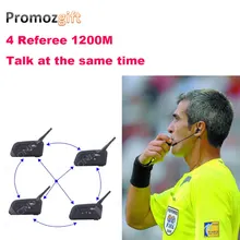 2017 4 Árbitros hablar al mismo tiempo de Entrenador de Fútbol Fútbol intercomunicadore arbitro Árbitro Auriculares bluetooth inalámbrico