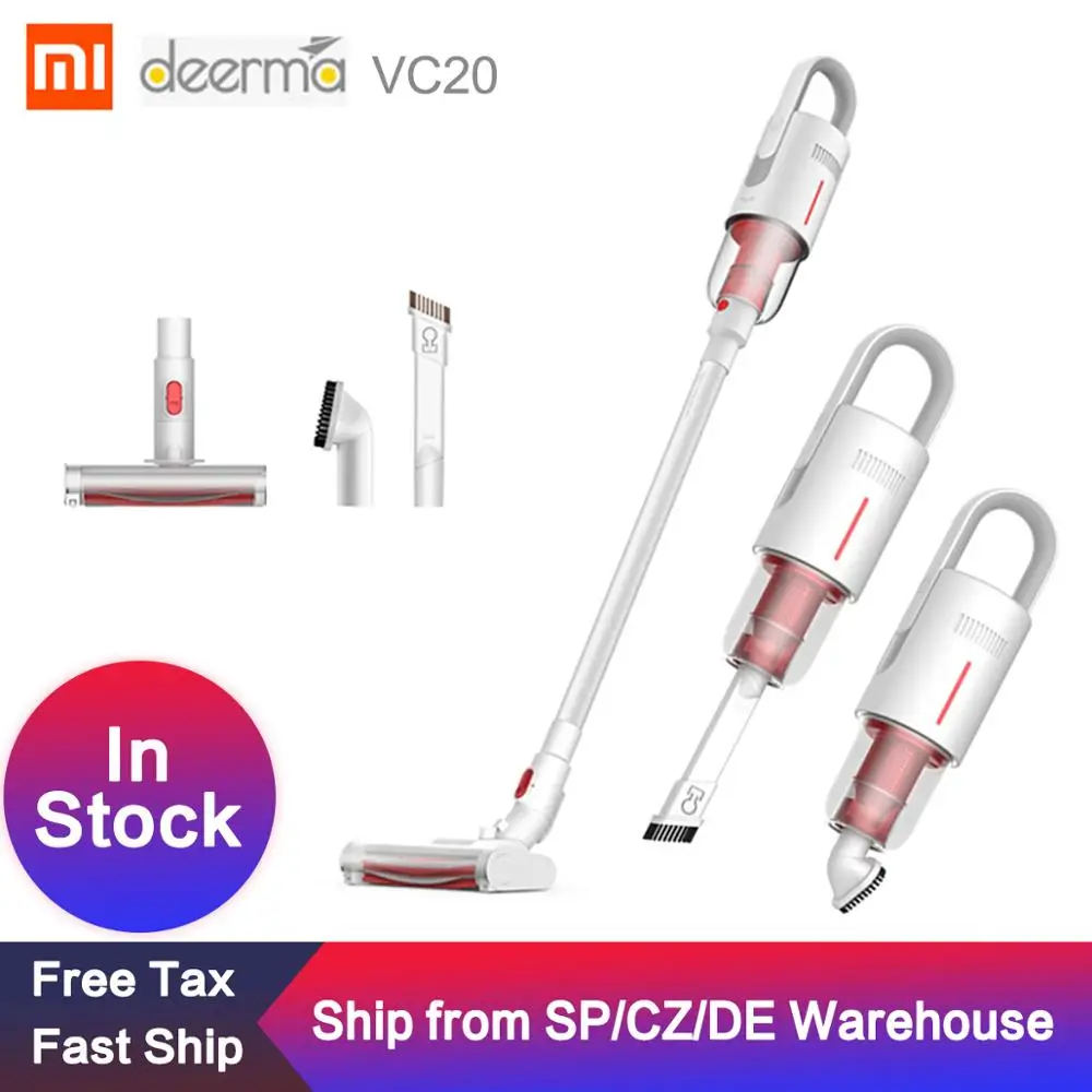 

Xiaomi Deerma VC20 Vacuum Cleaner Low Noise Handheld Cordless Auto-Vertical Stick Aspirator Cleaners Machine 5500Pa For Home Car
