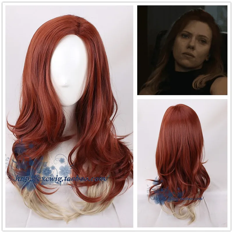 The Avengers 4 New Avengers Endgame Black Widow Cosplay Hair Wig Natasha Romanoff Cosplay Brown Braided Hair Wig Halloween Props