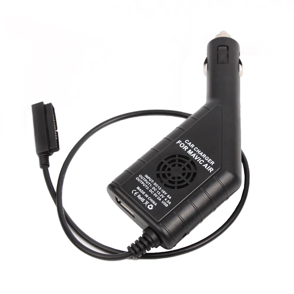 2 в 1 USB Автомобильное зарядное устройство пульт дистанционного управления зарядное устройство для DJI Mavic AIR Drone 15J Прямая поставка