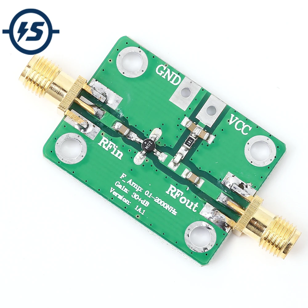 0.1-2000MHz 30dB Low Noise RF Amplifier LNA Broadband Module Receiver J5D2