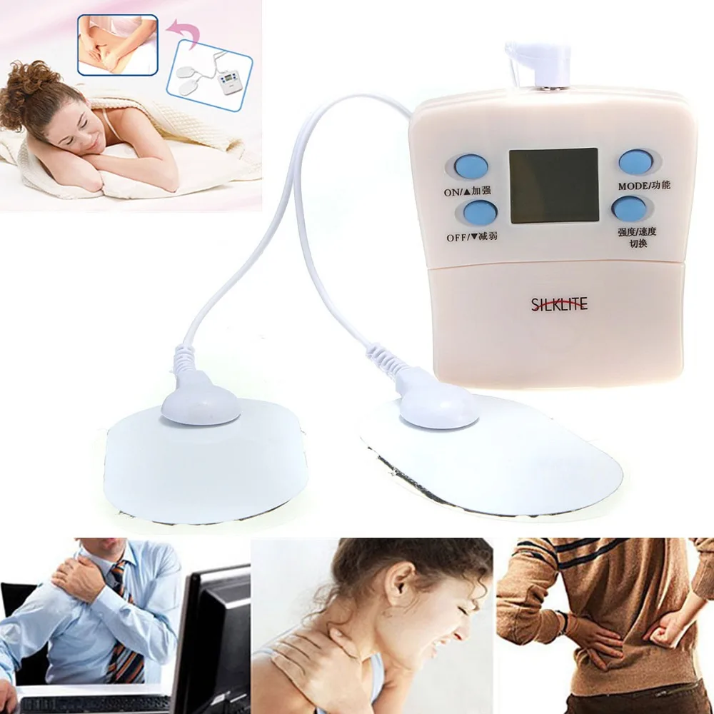Digital Tens Slimming Massager Electric Pulse Therapy Massage Acupuncture Muscle Relax Pain Relief Burn Fat Physical Therapy