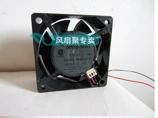 NMB-MAT FBA06A24H 6 см 6025 24 V 0.13A60*60*25 мм преобразователь вентилятор охлаждения